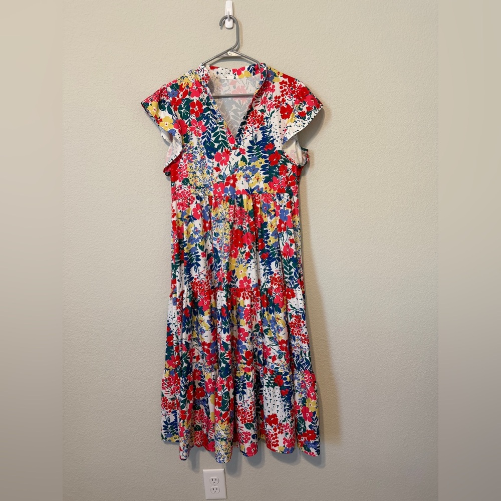 Floral Multicolor Maxi Dress